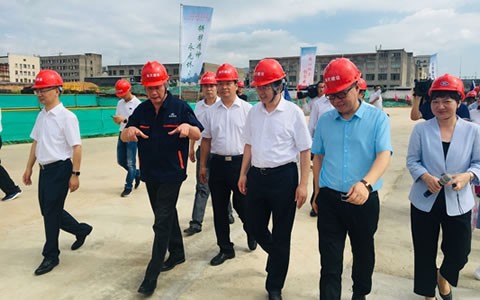金華市(shi)市委書記陳(chén)龍視察杭機(jī)新廠區建設(shè)情況